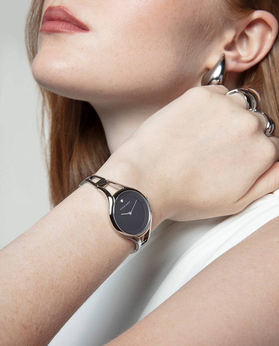 Reloj Viceroy mujer clásico de acero inoxidable plata de cuarzo - 42448-57