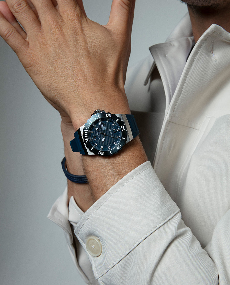 Reloj Viceroy hombre buceo bisel rotatorio azul silicona Ref. 45001-35