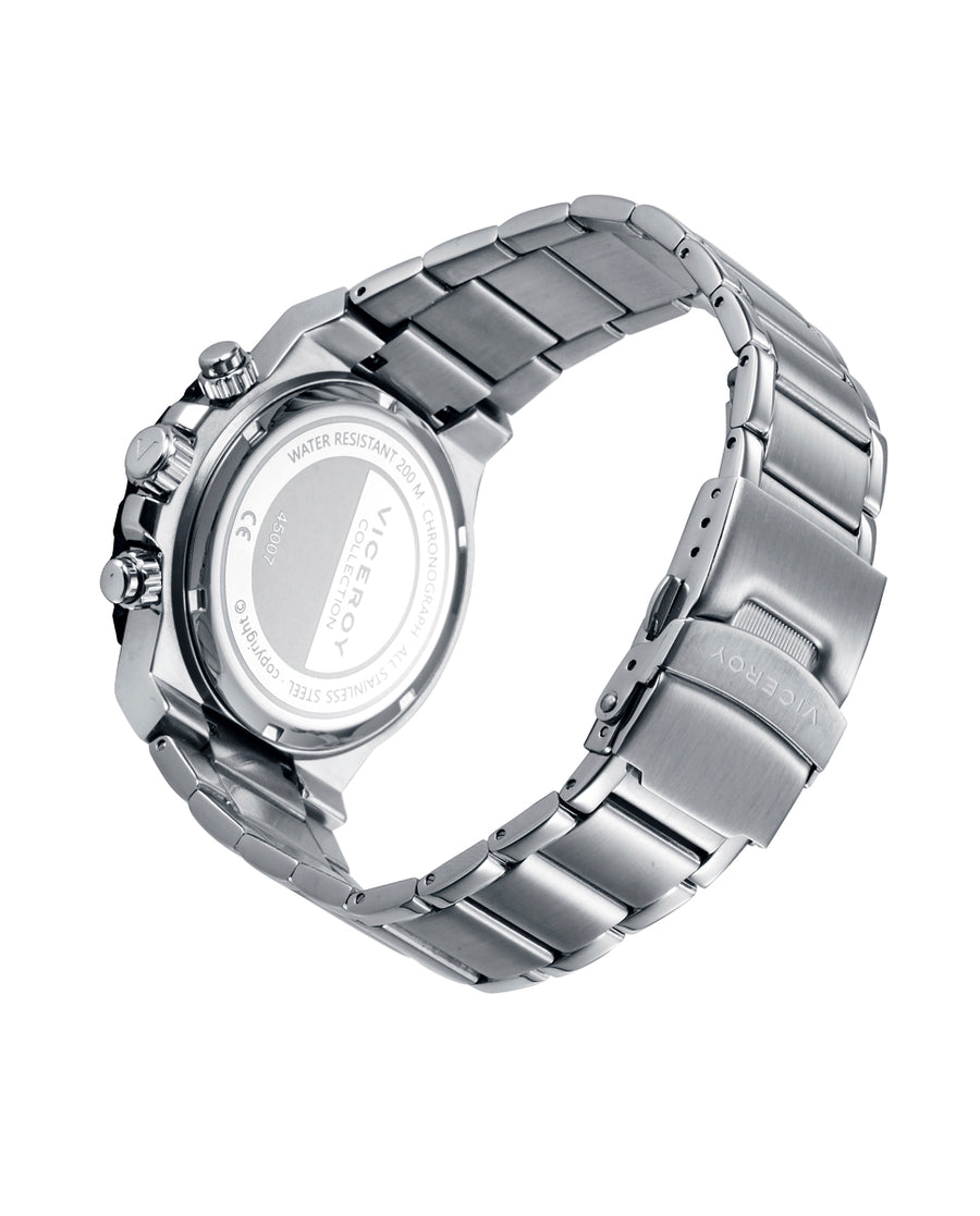 Reloj Viceroy hombre deportivo de acero bisel negro - 45007-55