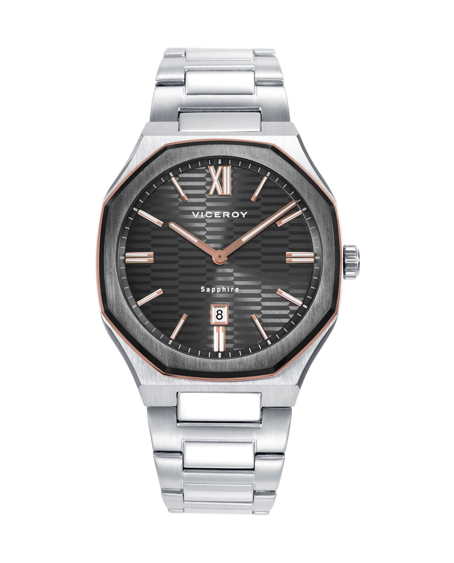 Reloj Viceroy mujer de acero y zafiro - 45009-13