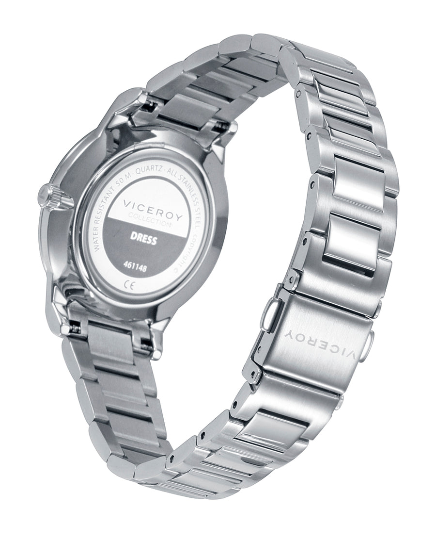 Reloj Viceroy mujer Dress de acero inoxidable esfera gris - 461148-57