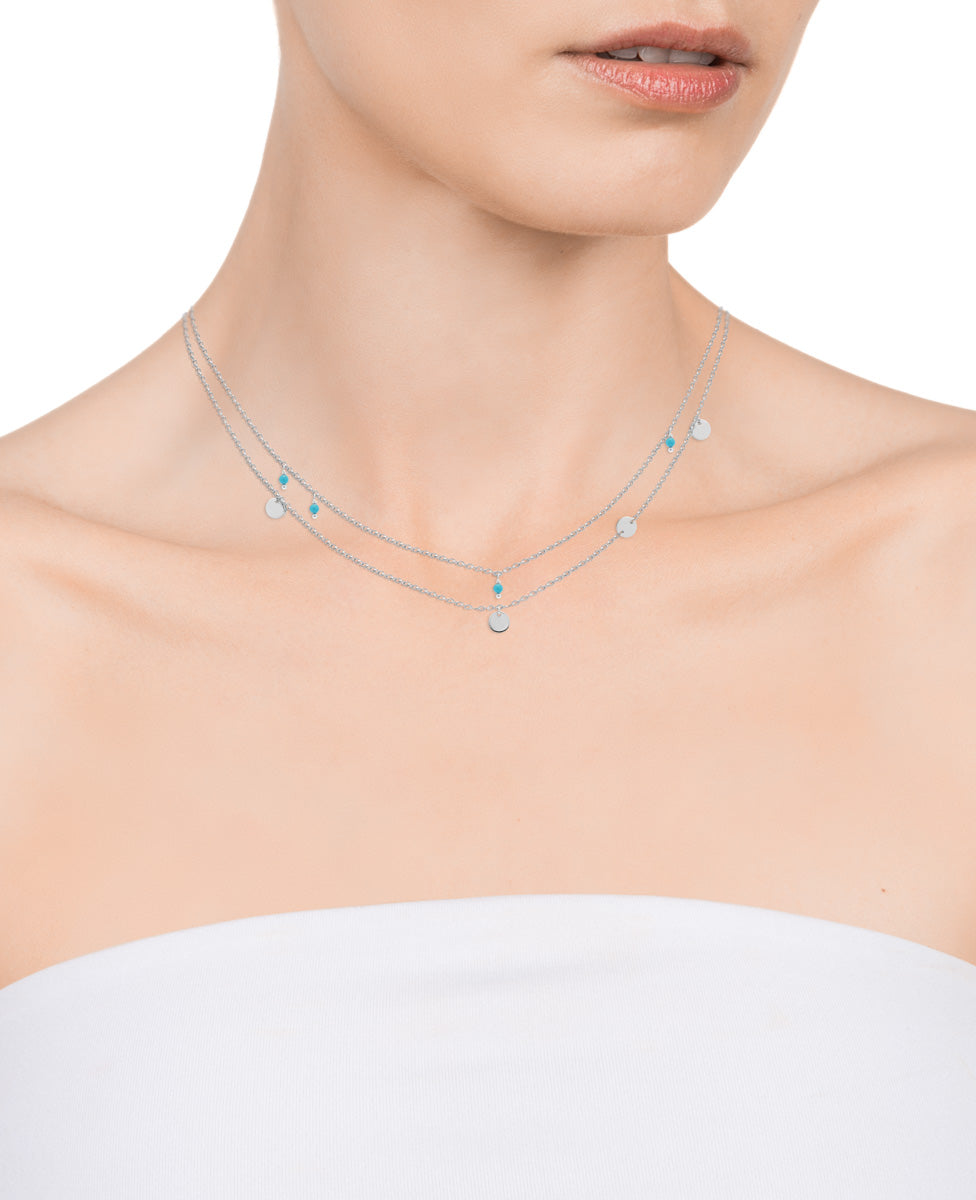 COLLARET PLATA DE LLEI DOBLE PLATEJAT SRA J