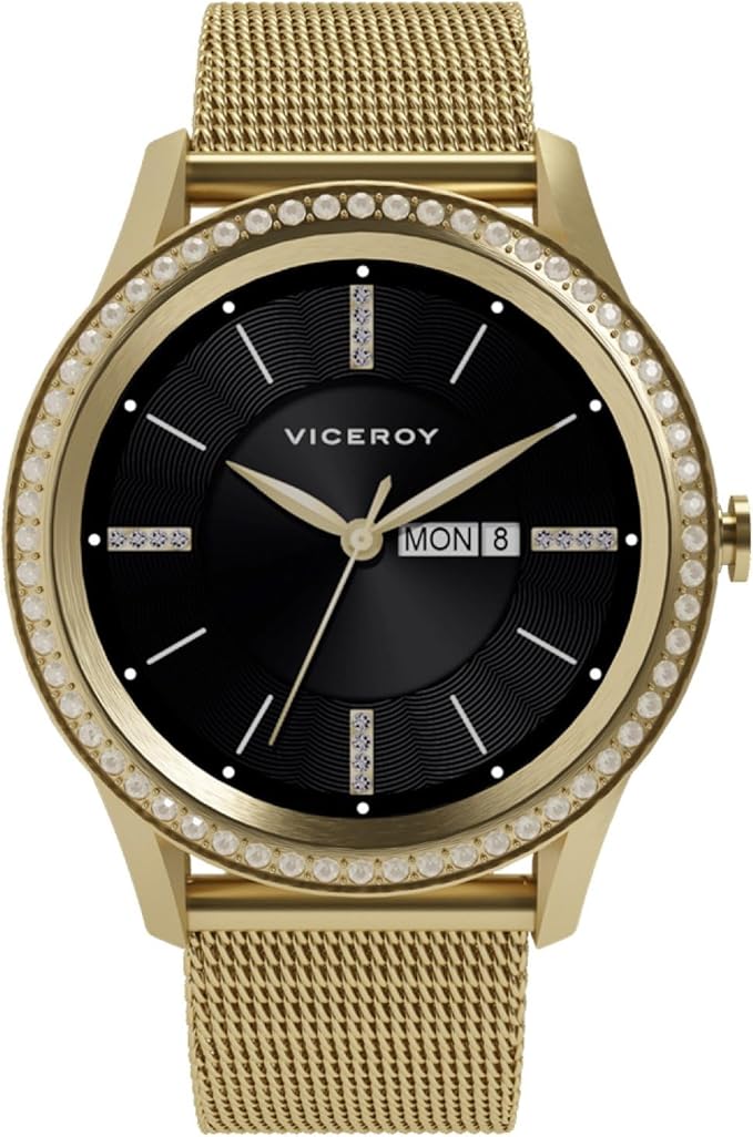 Reloj Viceroy Smart Pro mujer digital oro rosa malla milanesa Ref. 41102-90
