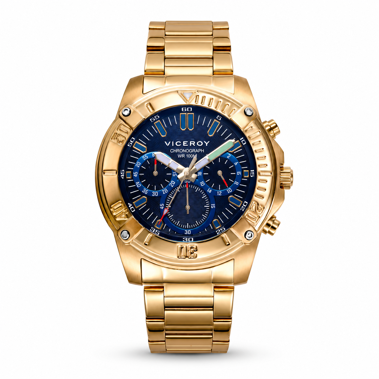 Reloj Viceroy hombre cronógrafo de acero dorado - 401255-97