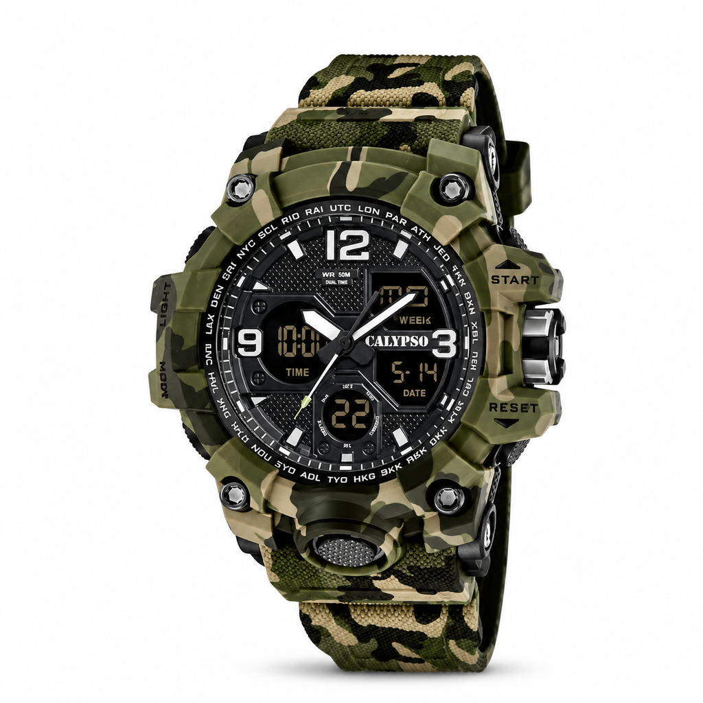 RELOJ CALYPSO CAMUFLAJE SR.  K5855/3