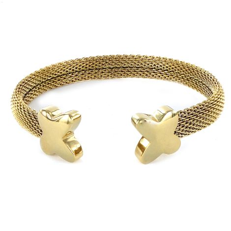 JOYERIA ACEROESCLAVA DORADA MARIPOSAS
