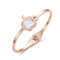 JOYERIA ACERO ESCLAVA DORADA MANZANA S