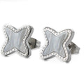 JOYERIA ACERO PENDIENTES ESTRELLA NACAR