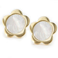 JOYERIA ACERO FLOR CHAPADA