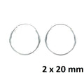 CRIOLLAS PLATA 2X20MM