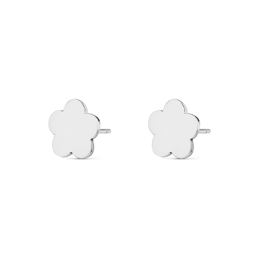 PENDIENTES PLATA FLOR LISA