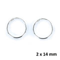 PENDIENTES CRIOLLAS AROS LISOS