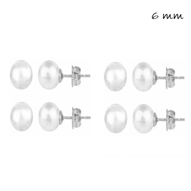 PENDIENTES PLATA PERLA SOLA