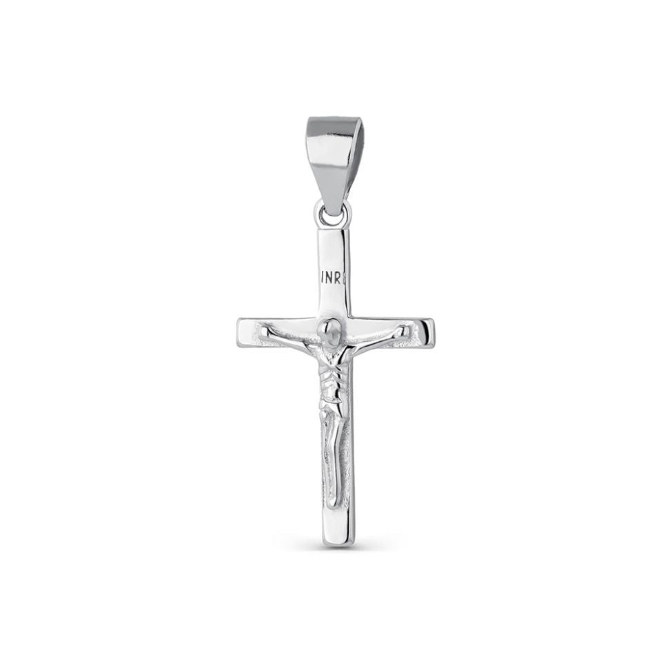 CRUZ PLATA PEQUE CRISTO