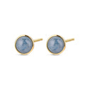 PENDIENTES PLATA PIERDA NATURAL AZUL