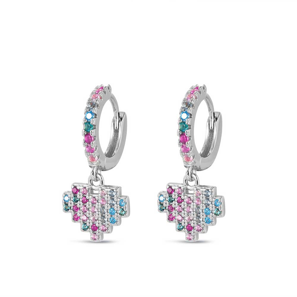 PENDIENTES PLATA COLGANTES TUTI FRUTI