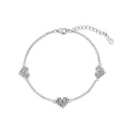 PULSERA PLATA CORAZÓN TUTI FRUTI