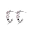 PENDIENTES PLATA CRIOLLA INFINITO ROSA