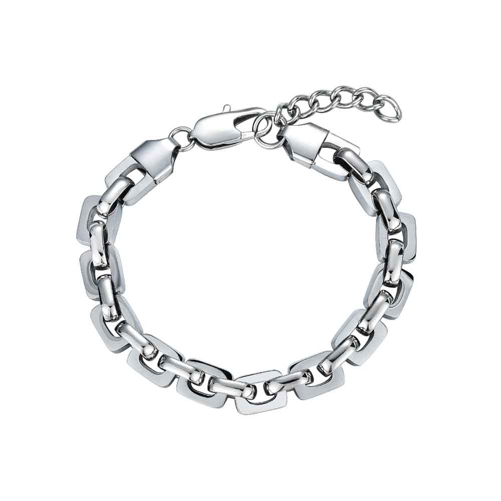 JOYERIA ACERO PULSERA OO RECTAGULAR