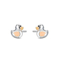 PENDIENTES PLATA INFANTIL PATO
