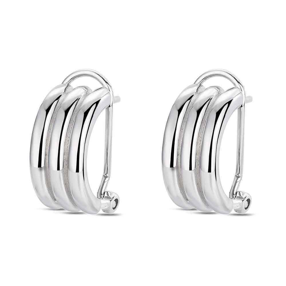 PENDIENTES PLATA 3 ONDULACIO. CIERREOMEG