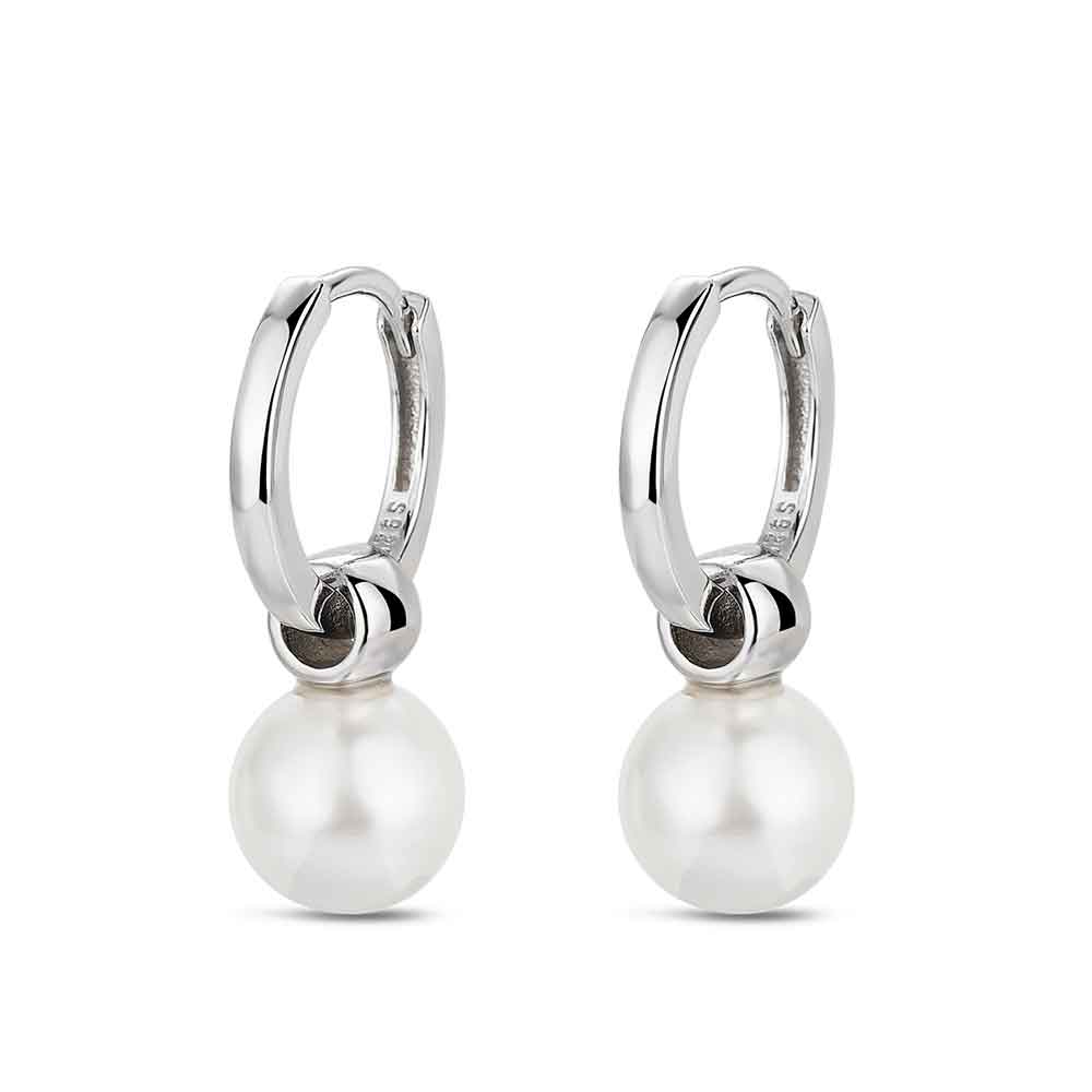 PENDIENTES PLATA COLGANTES CRIOLLA PERLA