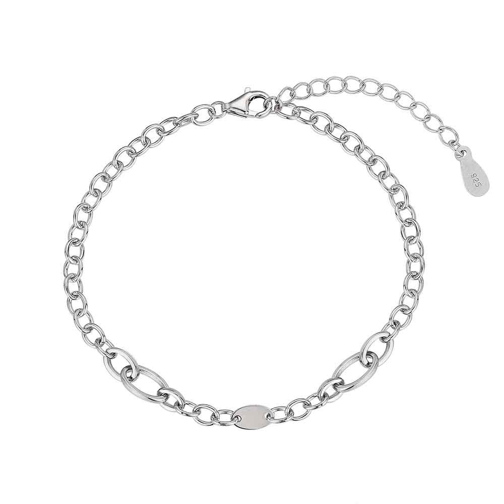 PULSERA PLATA MALLAS