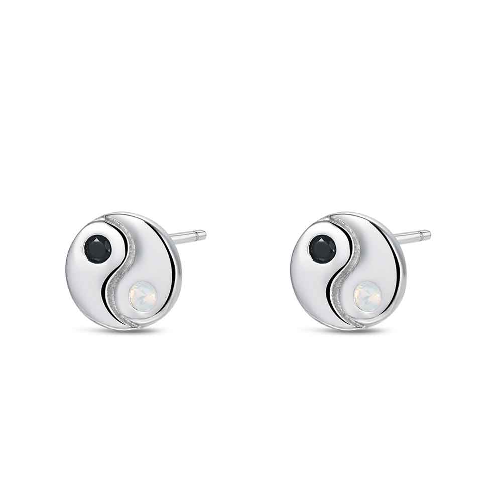 PENDIENTES PLATA YIN YANG