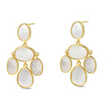 PENDIENTES PLATA COLGANTES CHAPADOS NACAR