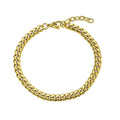 JOYERIA ACERO PULSERA CHAPADA BARBADA