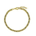 JOYERIA ACERO PULSERA CHAPADA CUADRADA