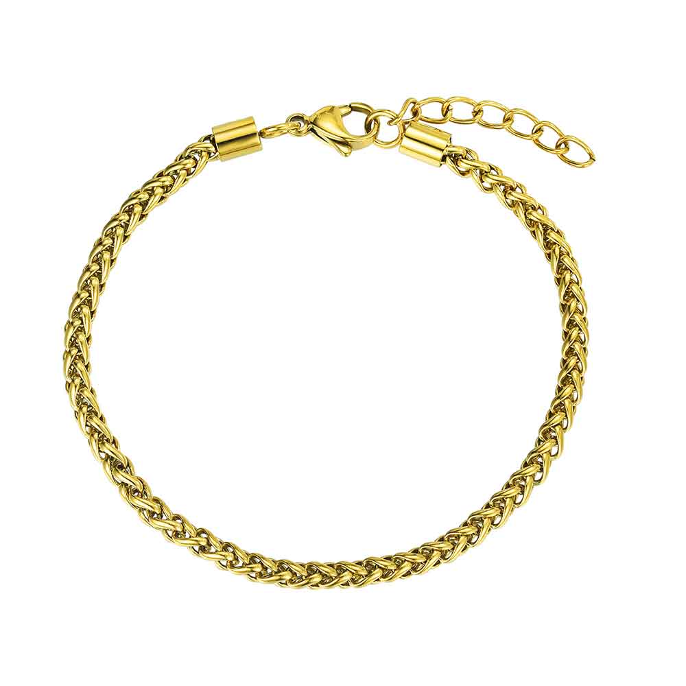 JOYERIA ACERO PULSERA CHAPADA