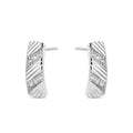 PENDIENTES PLATA ALARGADOS RAYADO CIR
