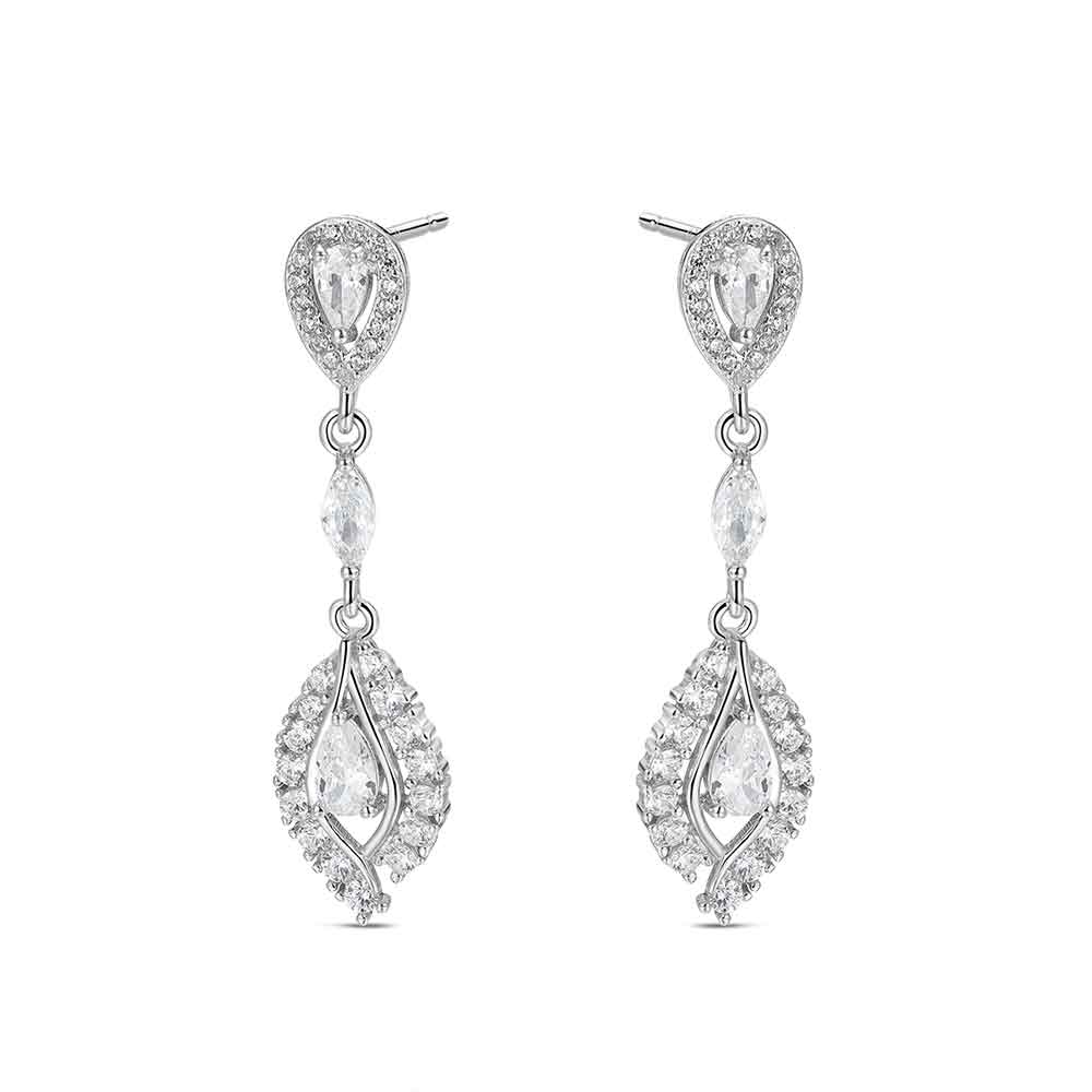 PENDIENTES PLATA COLGANTES CORAZONES