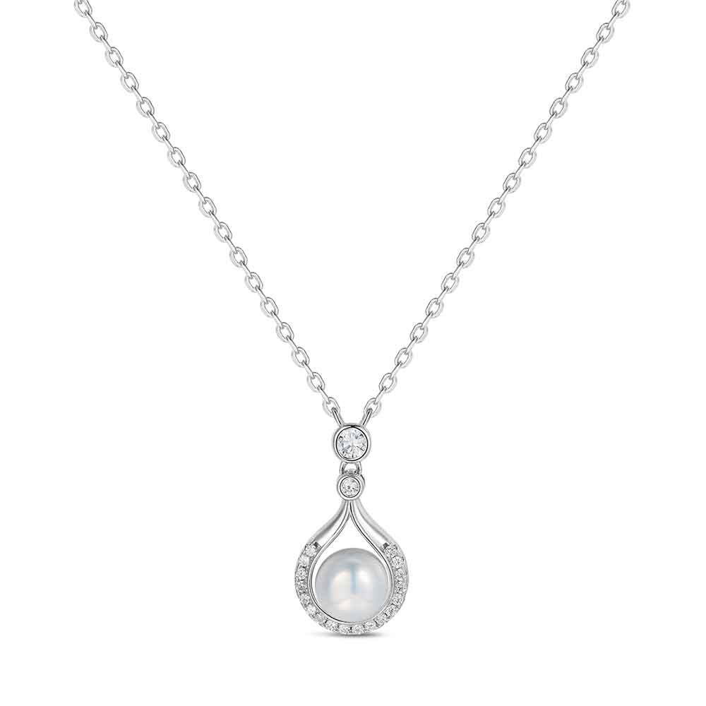 GARGANTILLA PLATA GOTA PERLA