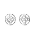 PENDIENTES PLATA NUDO BRUJA LISO