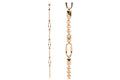 PULSERA ORO ROLO Y MALLA RECTNGULAR