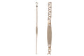 PULSERA BEBE 9 KTES MILANESA PLACA MATE
