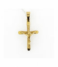 Creu d'Or 18kt Tub Bisellat amb Crist