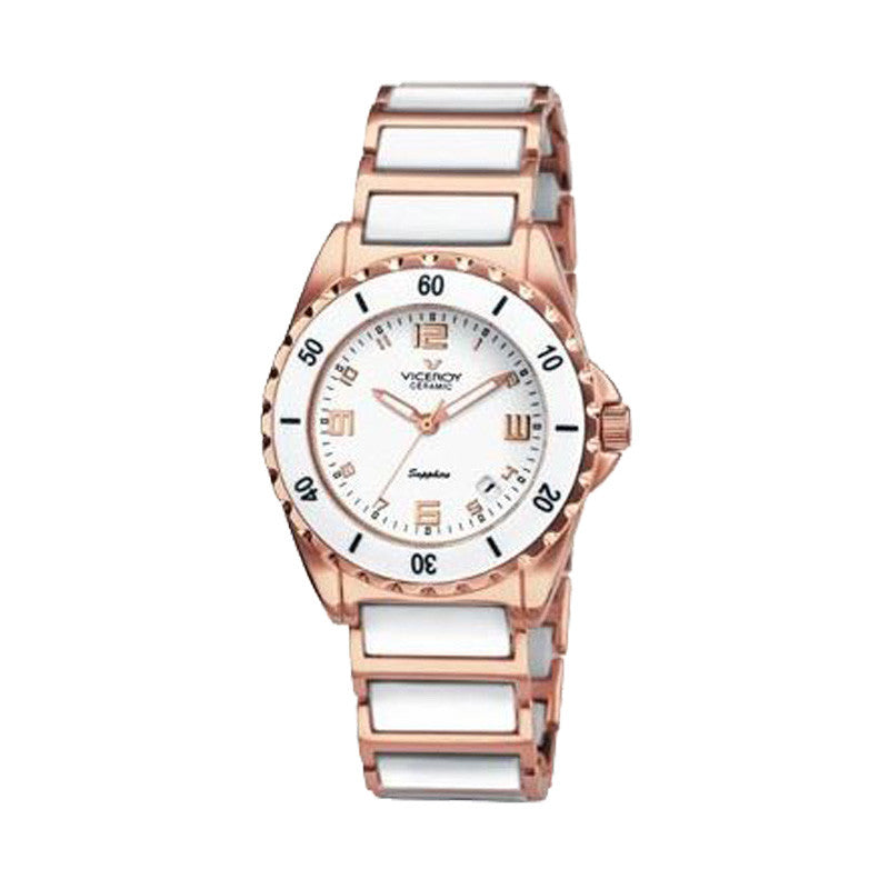 Reloj Viceroy mujer de cerámica blanca y acero elegante Ref. 47548