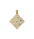 COLGANTE ORO 18 KTES , BICOLOR, CALADO