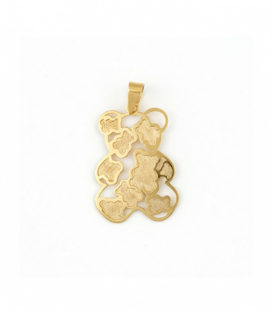 COLGANTE ORO 18 KTES OSO CALADO, FINO