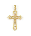 Cruz de Oro 18kt Plana Calada