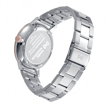 Reloj Mark Maddox hombre deportivo caja bicolor de acero IP rosa - HM1013-47