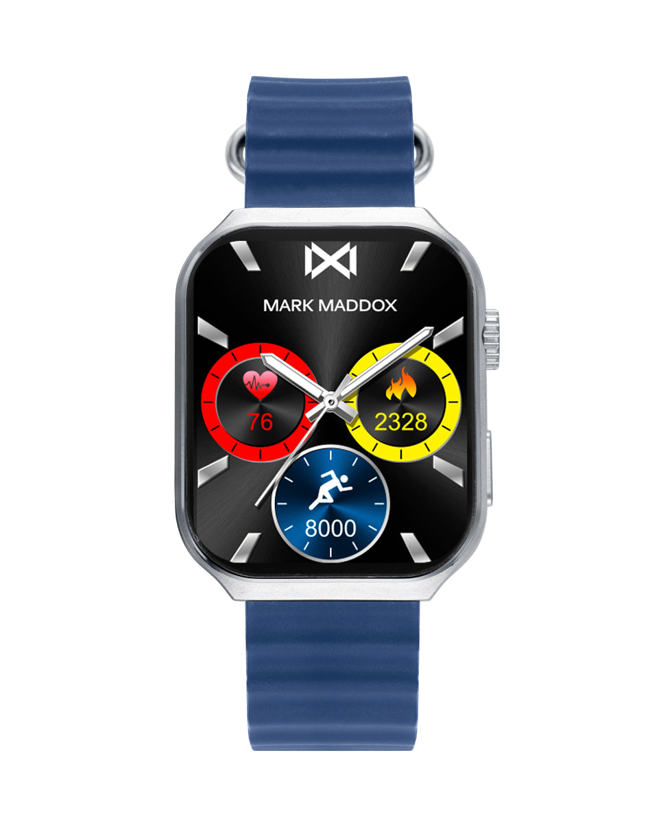 Reloj Mark Maddox unisex smart metal correa silicona azul - HS2002-30