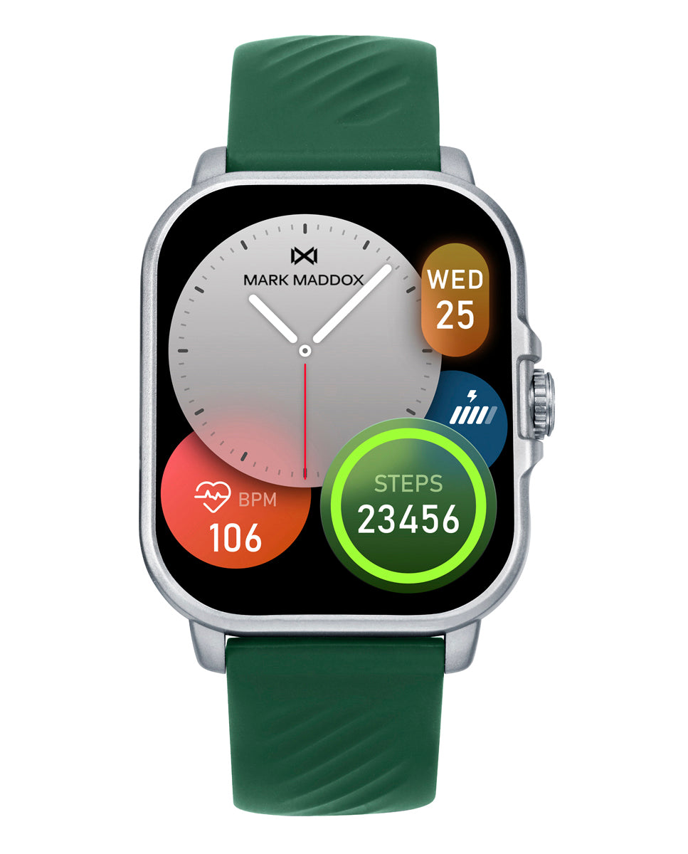 Reloj Mark Maddox unisex smart policarbonato silicona verde - HS2005-10
