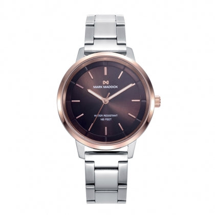 Reloj Mark Maddox mujer elegante caja bicolor acero IP rosa - MM1019-47