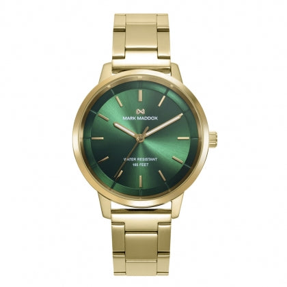 Reloj Mark Maddox mujer minimalista acero IP dorado esferas - MM1019-67