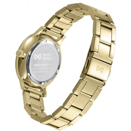 Reloj Mark Maddox mujer minimalista acero IP dorado esferas - MM1019-67