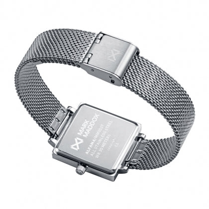 Reloj Mark Maddox mujer minimalista acero inoxidable esfera negra - MM1027-37